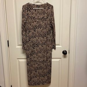 Vince Camuto Cheetah Print Midi Dress